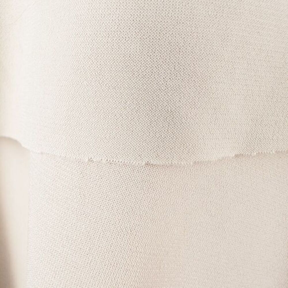 Susan Graver Liquid Knit Tiered 3/4 Sleeve Top Womens 1X Beige Stretch A220987 - Picture 14 of 16